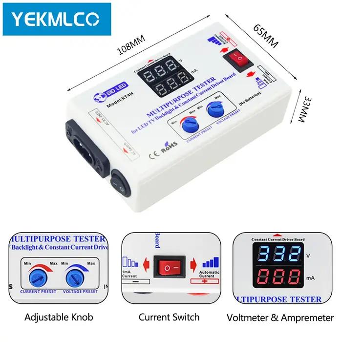 YEKMLCO KT4H 0-330V testeur de rétro-éclairage TV LED ajustement intelligent réglage manuel de la te