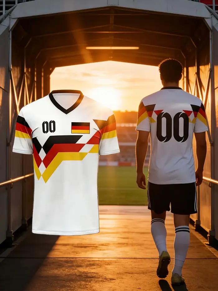 Vêtements décontractés rétro allemands à manches courtes, style rétro des années 1990