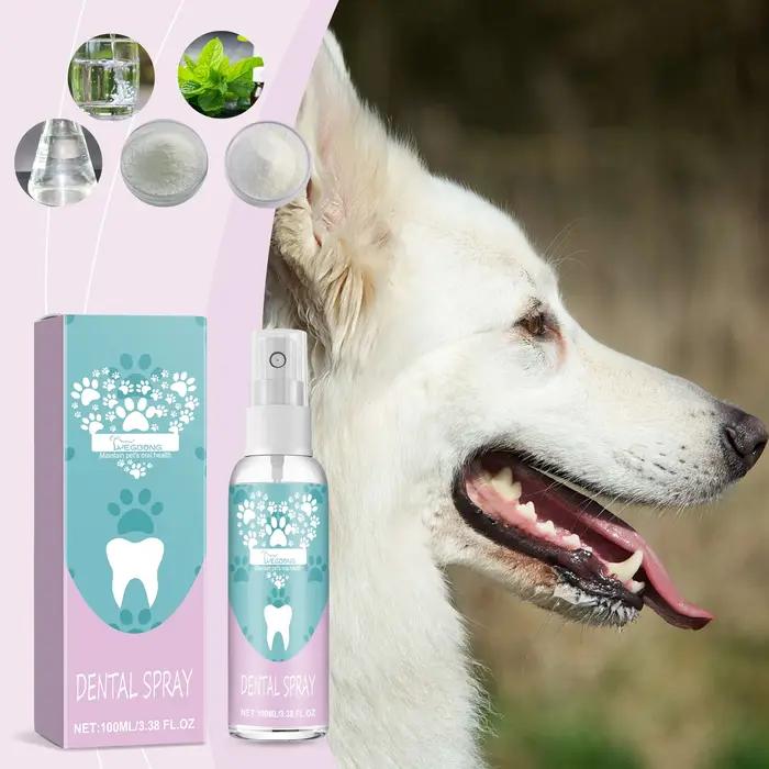 Spray pour dents d'animaux recommandés par les vétérinaires – Dissolves du tartre et prévient le cal