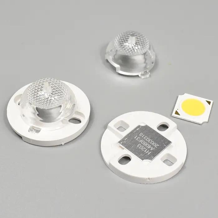 Support de support PC COB avec lentille LED (feixe 120 degrés, plaque de montage en plastique pour a