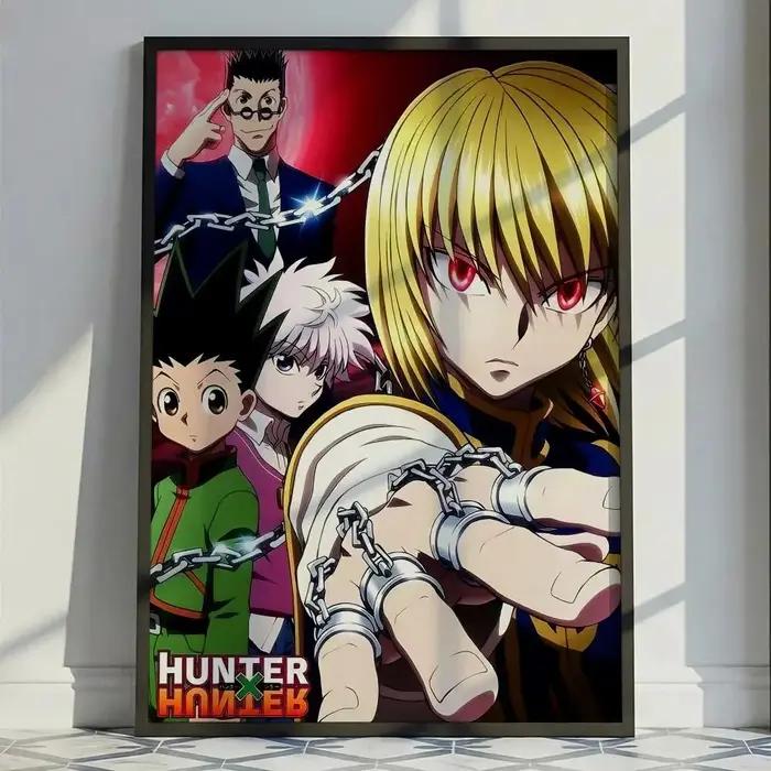 Affiche Fantasy Anime H-Hunter x Hunter, décoration murale polyvalente HD imperméable, auto-adhésive