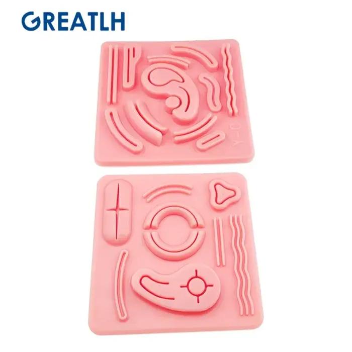 Modèle de formation à la suture de la peau, simulation laparoscopique en silicone 3D, poète techniqu