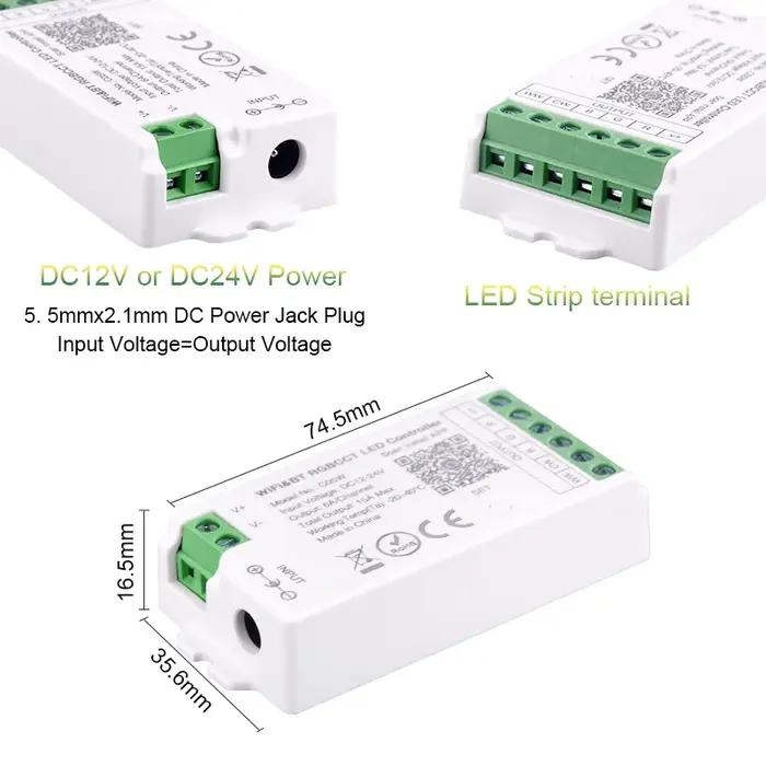 Tuya WiFi LED de contrôle Alexa Google Home commande vocale RGB RGBW CCT LED bande contrôleur intell