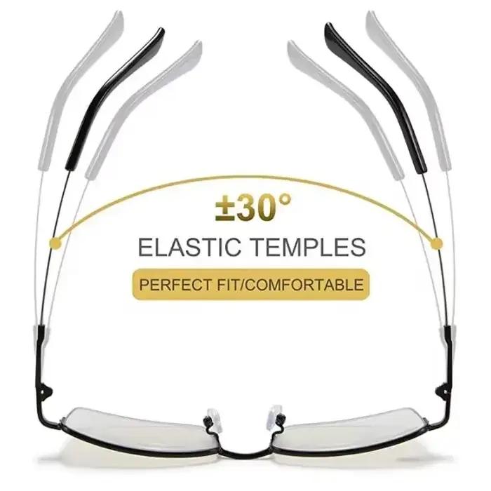 Clara Vida-Lunettes de lecture photochromiques progressives pour hommes et femmes, alliage de titane