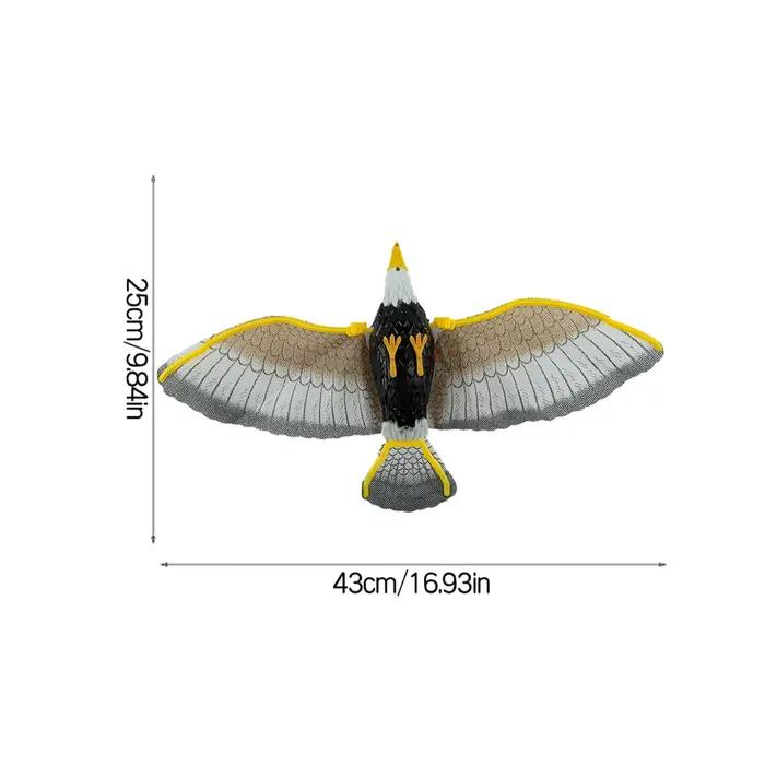 Eloigne-oiseaux suspendu en forme d'aigle pour jardin protection répulsif de type hibou volant éloigne-oiseaux de jardin chasse-gueules pour extérieur lutte antiparasitaire