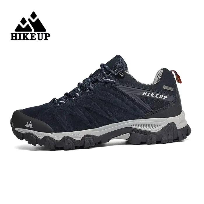 HIKEUP-Chaussures d'extérieur respirantes et anti-éclaboussures pour hommes, chaussures de randonnée
