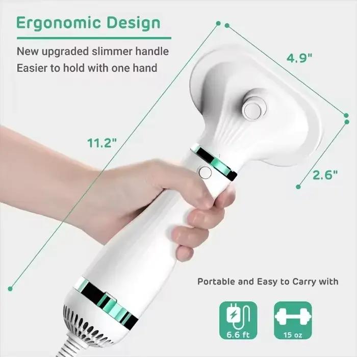 Sèche-cheveux 2-en-1 pour animaux de compagnie : Souffleur portable pour chien