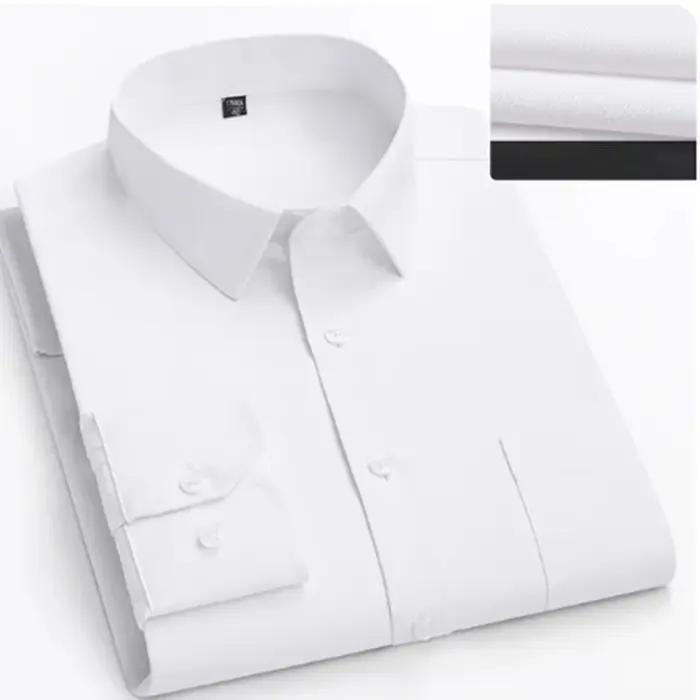 Chemise homme grande taille Bamboople col carré drap fin polyvalente pour hommes de corpulence imposante occassions formelles et sociales