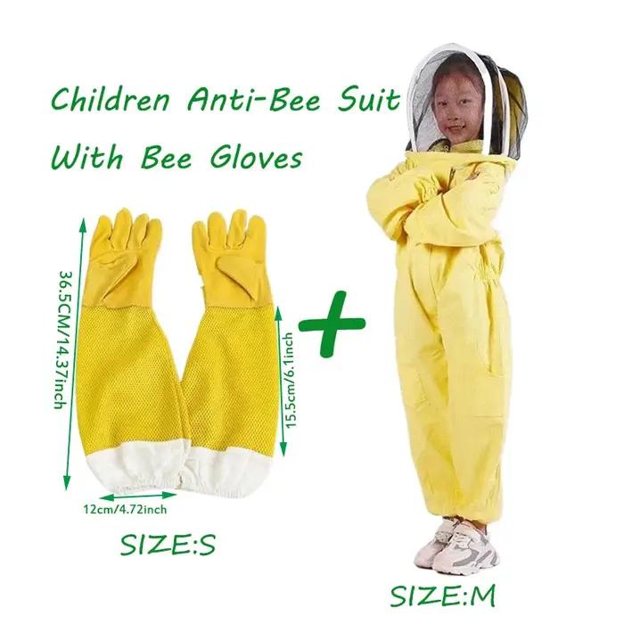 Costume Anti-abeille pour enfants, une pièce, avec masque en maille, pour enfants, pratique du Apicu