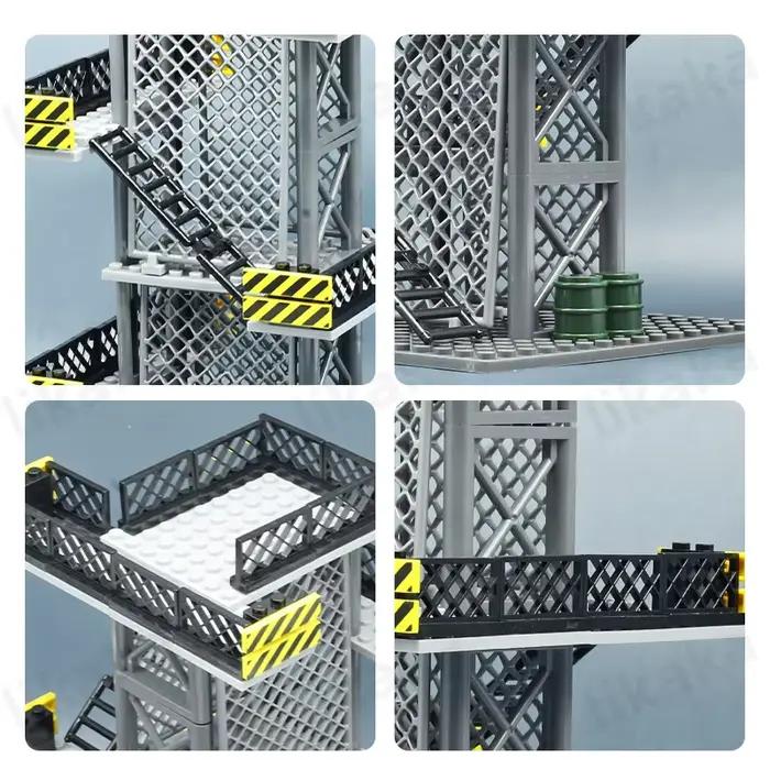Blocs de Construction Militaire Tour de Garde Compatible avec Lego Jouets pour Enfants Occasions Spéciales Créativité Manuelle Jeu Stratégique