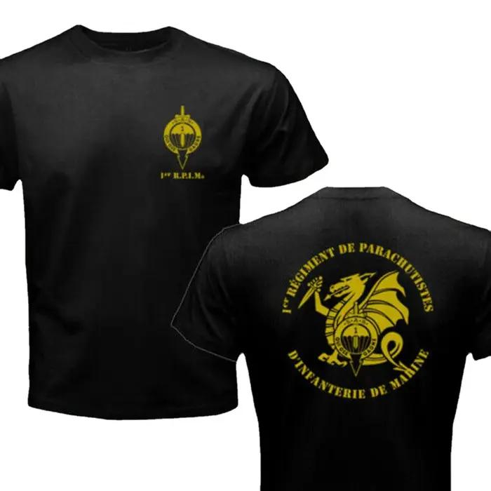 France Para SAS 1st Marine Inperform Parachute Regiment Special Forces T-Shirt pour hommes