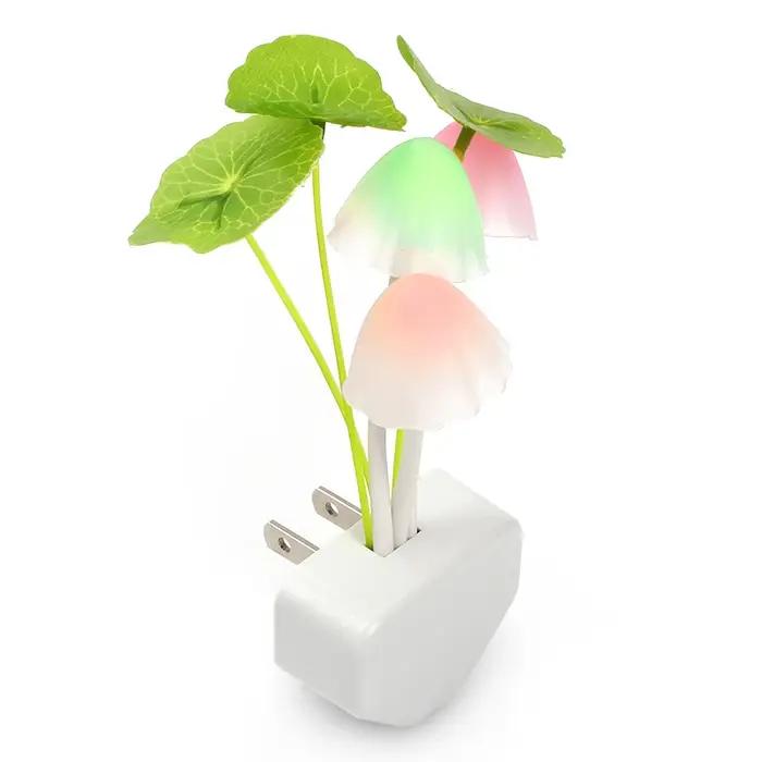 3 LED mur lumière-contrôle capteur veilleuses Induction rêve Fung champignon lampes maison chambre décorative 110 V/220