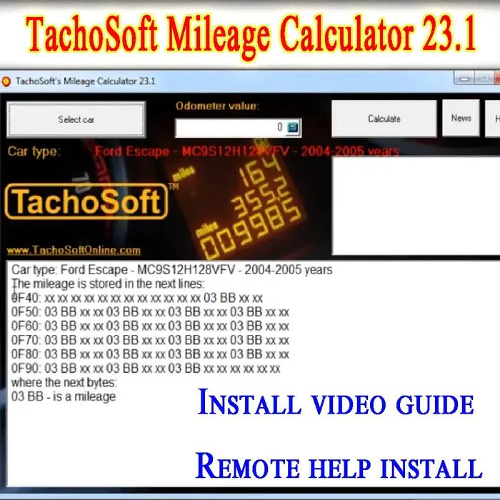 TachoSoft-Calculatrice numérique d'odomcirculation, logiciel de calcul de compteur V23.1 avec planif