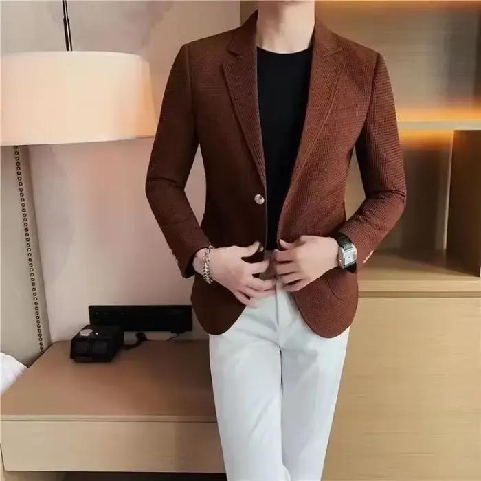 Manteaux pour hommes printemps automne décontracté marques originales vêtements mode 2025 blazers