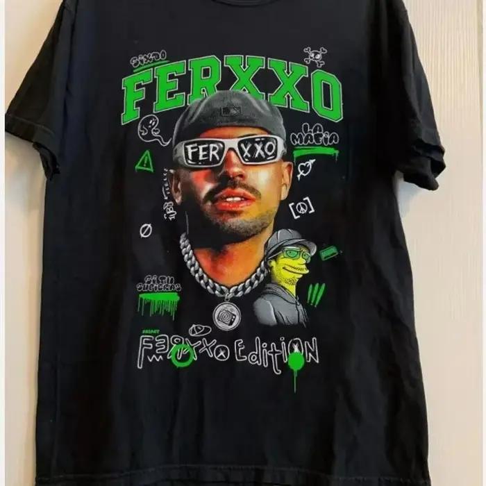 FEID vs FERXXO : T-shirt Falxo Tour Feid Merch 2026 100% Coton Vêtements Unisexe Hommes Femmes T-shi