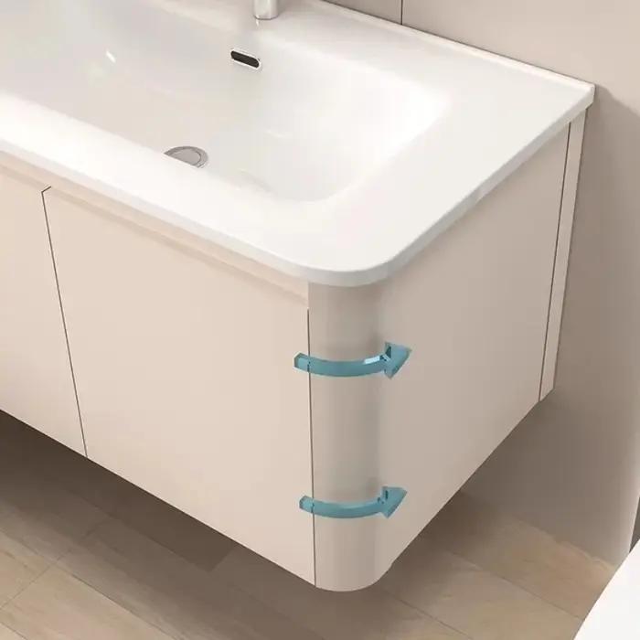 Accessoires placard vanité armoires de salle de bain tiroir de luxe colonne évier lavabo rangement t