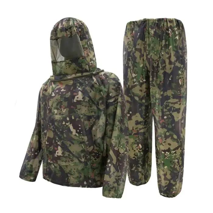 Combinaison anti-moustiques camouflage, veste et pantalon de protection contre les insectes, vêtemen