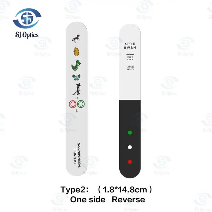 Barre de Fixation pour enfants avec testeur de Vision Anti-Suppression rouge vert, bâton de Fixation