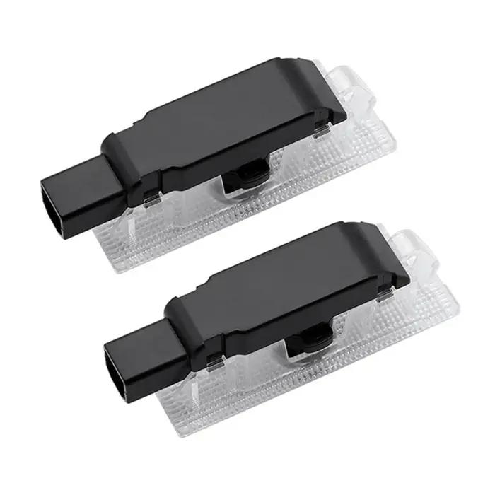 2 pièces Led porte de voiture ouverture avertissement bienvenue lumière projecteur emblème décoratio