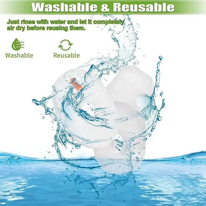 Filtre pour aspirateur balai filaire ultraléger Shlavabo Rocket, kit 8 mousse, feutre et poteau, HV3