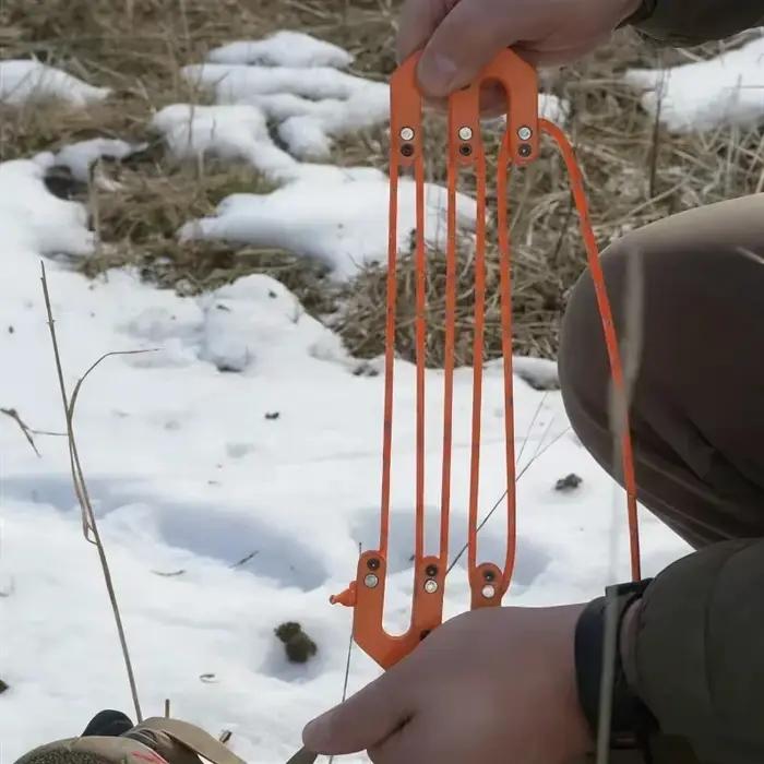 Système de palans et de poulies pour levage, équipement de chasse, outils de transport robustes pour le camping en extérieur