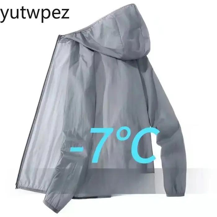 Veste de randonnée d'été pour hommes, protection solaire, à capuche, décontractée, ample, anti-UV, respirante, séchage rapide, pour le cyclisme