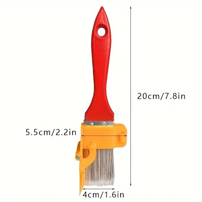 Pinceau professionnel pour les coins des murs et plafonds - Outil de finition manuel pour une coupe nette avec des bords impeccables pour la peinture au latex, idéal pour l'intérieur et l'extérieur