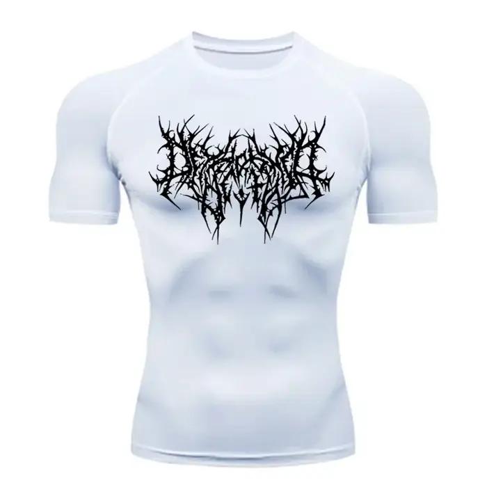 T-shirt de sport à séchage rapide pour homme, t-shirt de compression, maillot de fitness, t-shirts d