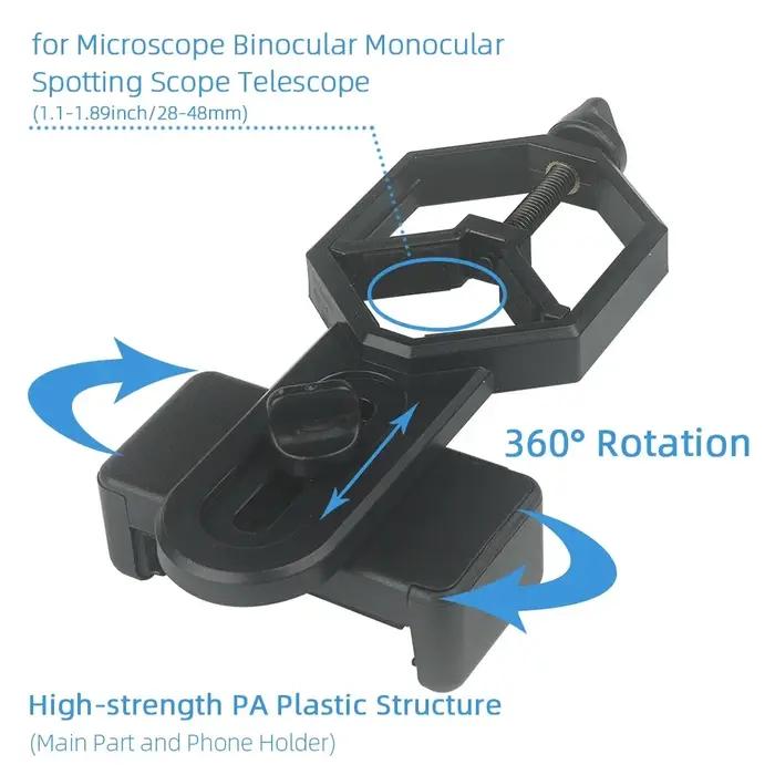 Adaptateur smartphone universel pour télescope et jumelles - support de fixation mobile