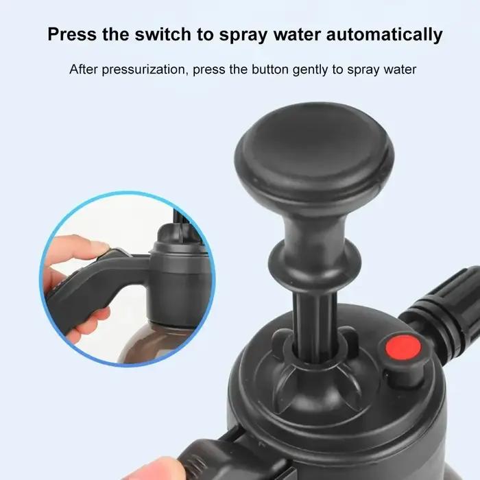 Pulvérisateur de mousse 2L pour lavage de voiture, arrosoir à mousse manuel, pulvérisateur à pressio