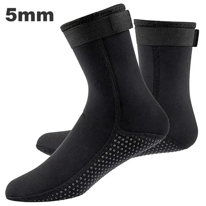 Chaussons néoprène plongée 3mm 5mm antidérapants - bottes surf snorkeling chasse sous-marine étanches