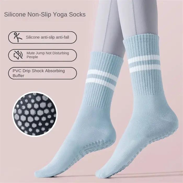 Chaussettes yoga chasse antidérapantes - Socks Pilates intérieur pour entraînement discret