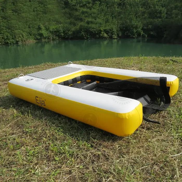 Dock flottant gonflable pour piscine d'eau pour chien d'été