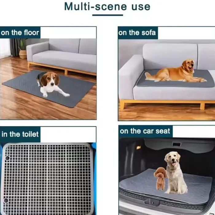 Tapis absorbant réutilisable et lavable pour chien