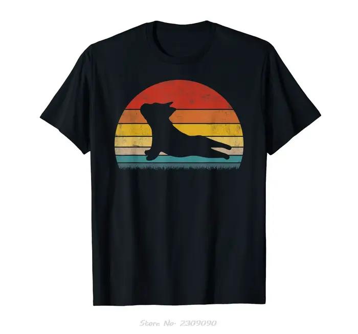 Bouledogue français chemise de Yoga drôle Frenchie T-shirt nouveaux hommes coton col rond