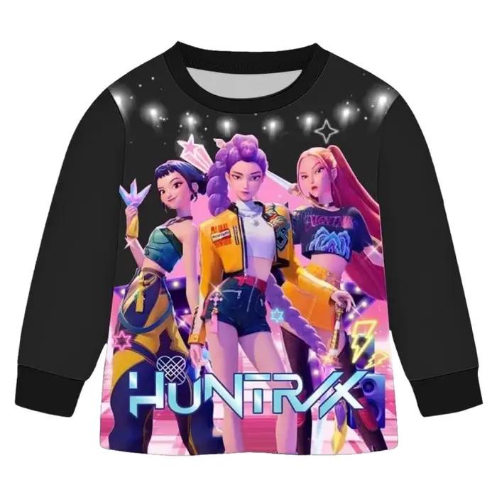 Nouveau dessin animé sorcière chasse escouade imprimer pyjama costume hauts + pantalons 2 pièces ens
