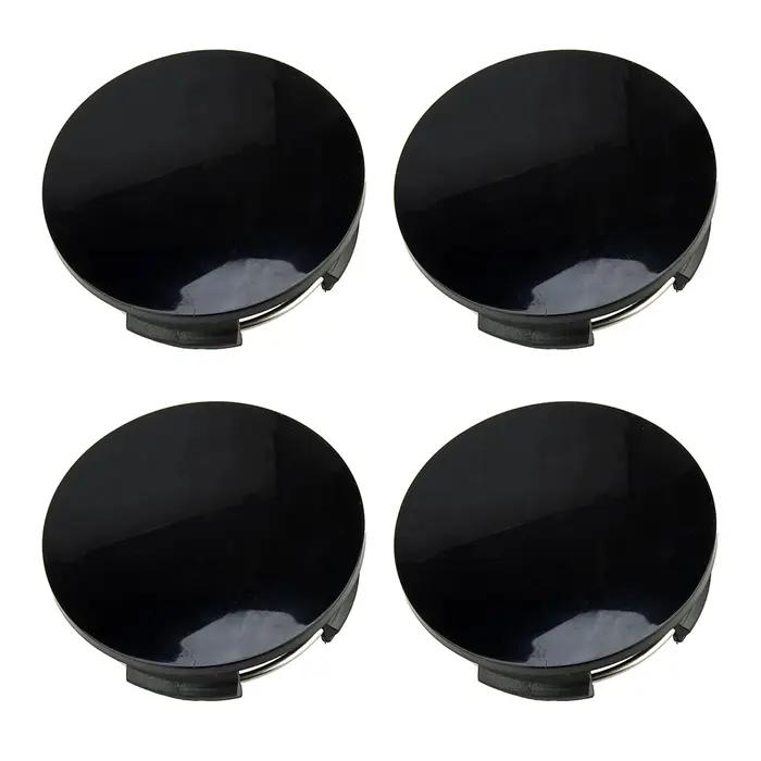 Cache-moyeu universel pour voiture, 57mm, 4 pièces, cache-moyeu noir ABS