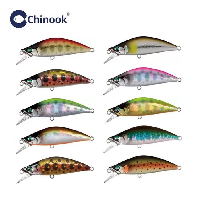 Leurre Chinook sinking minnowbait 50mm 5.2g truite - Leurres nageurs petits pour pêche rapala brochet perche