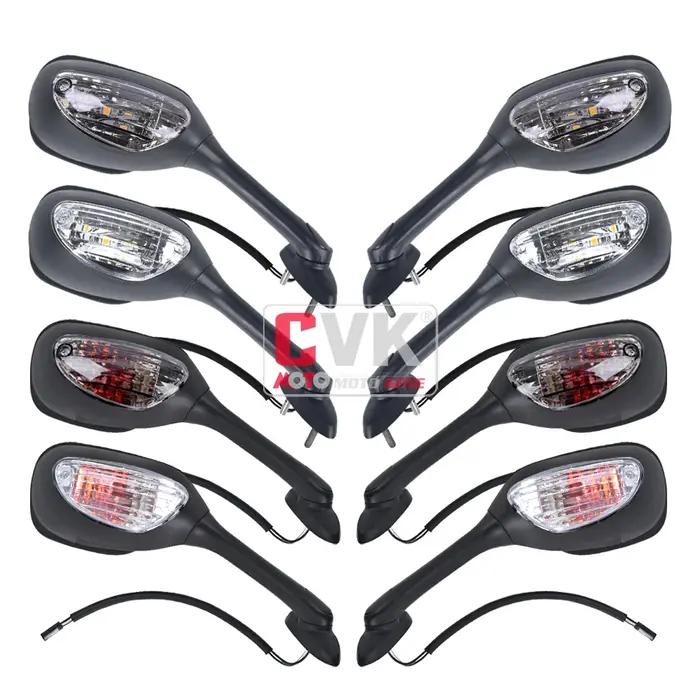 CVK miroirs rétroviseur inversé avec lumière pour Suzuki GSXR600 GSXR750 GSXR1000 K5 K6 K7 K8 2005 2
