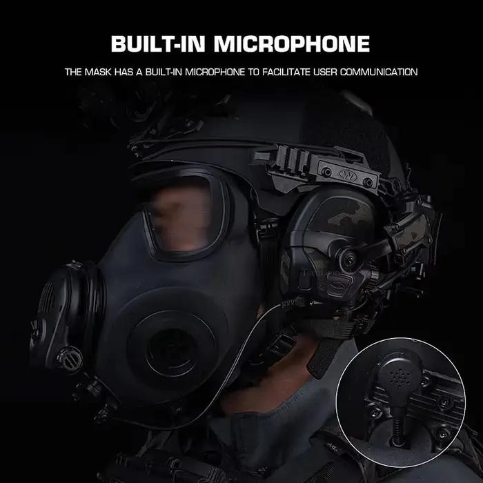 Non-Functional FM-53 Gas Mask simulation Model with Microphone & Heat Dissipatio