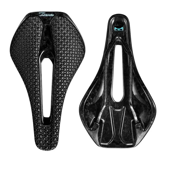 RYET-Selle de vélo imprimée en 3D ultralégère en carbone pour VTT, siège de route en gravier, pièces