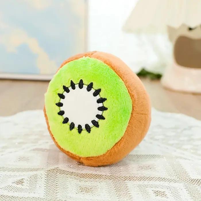 Jouet en peluche couineur Avocat & Kiwi pour chiens et chats