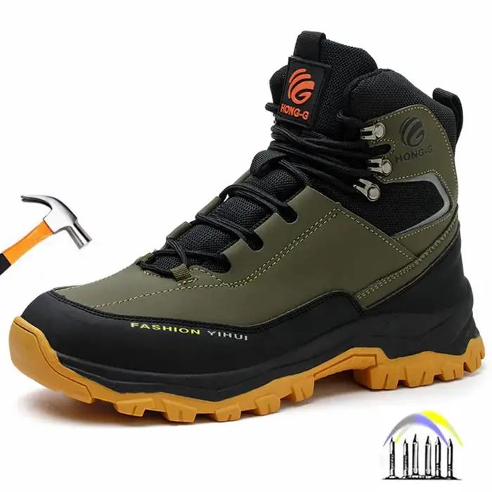 Chaussures de sécurité homme baskets imperméables bout en acier pour travail en milieu industriel et agricole à offrir comme cadeau professionnel