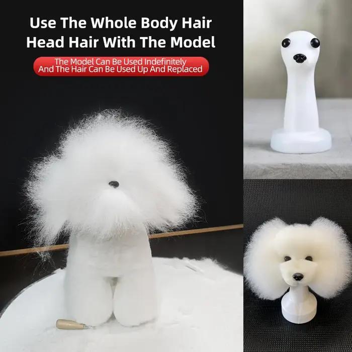 Tête de chien simulée pour la coiffure et la toilettage des animaux