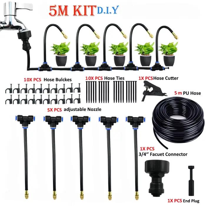 Kit de pulvérisation universel à flexion libre pour jardin, patio, fleurs et plantes occasions spéciales