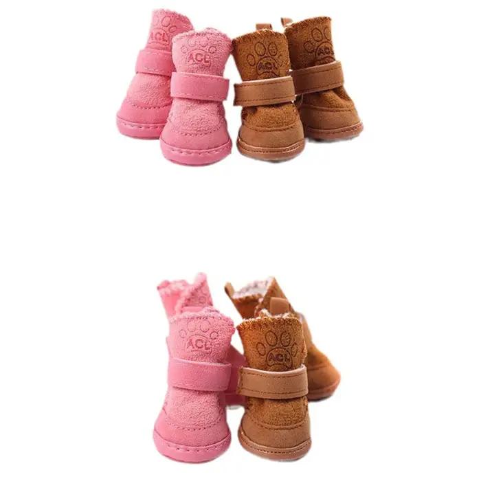 4 pièces/ensemble chaussures pour chien de compagnie