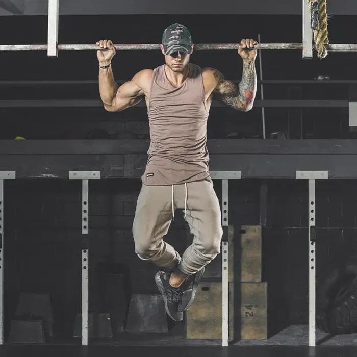 Pantalon de sport léger homme pour jogging et randonnée - Respirant avec poche zippée - Exercice et entraînement
