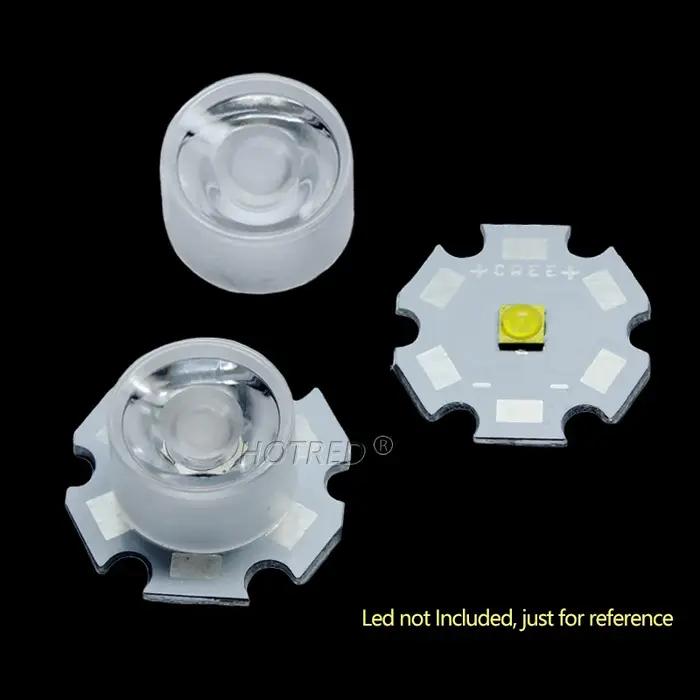 Lentille LED XPE étanche, réflecteur Plano ColliDonor, 100 pièces, 13mm, 1W, 3W, 5W, 3535, résistant