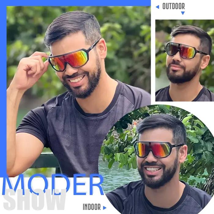 Lunettes de randonnée SCVCN UV400 pour sports outdoor cyclisme ski et VTT montagne