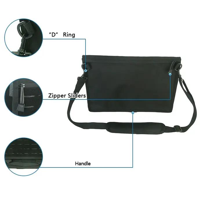 Sac à Dos Militaire Molle 15 Pouces Ordinateur Portable, Sac Messenger Ceinture Banane Épaule Camping Randonnée